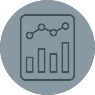 Moda biçimi izole edilmiş arkaplanda veri analiz simgesi