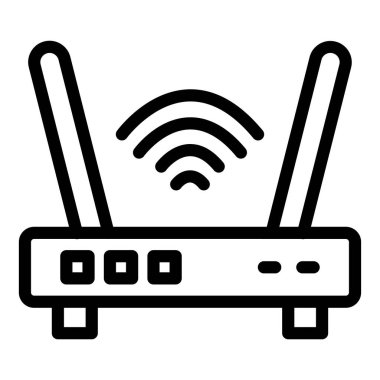 Wifi router simgesi, basit biçim.