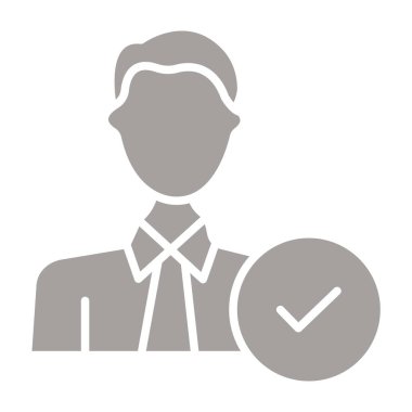 Yönetici vektör simgesi. düz simge sembolü. Yönetici simgesi resmi. beyaz üzerine izole.