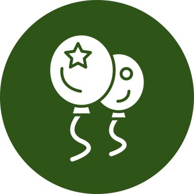 Uydusu olan bir yıldızın vektör çizimi