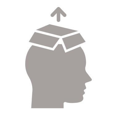 kafa ve insan kafası tasarımı, vektör illüstrasyonu