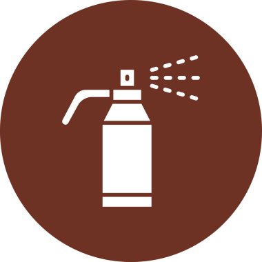 Sprey şişe ikonu. Web tasarımı için sprey şişe vektör simgelerinin düz çizimi