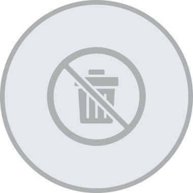 Vektör çizim çöp tenekesi simgesine