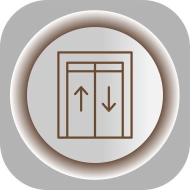 Eşsiz asansör taşıyıcı simgesi