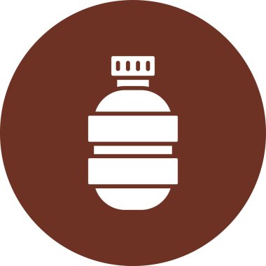 Benzersiz şişe ve kabartma vektör simgesi