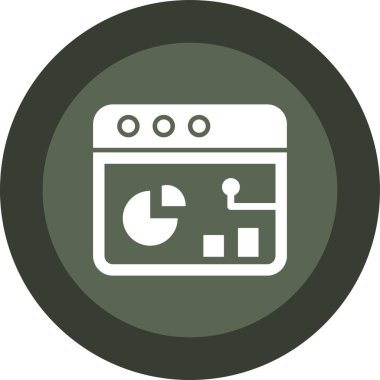 tarayıcı simgesi vektör illüstrasyonu