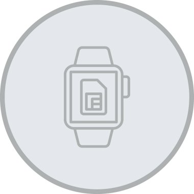 akıllı saat vektör simgesi