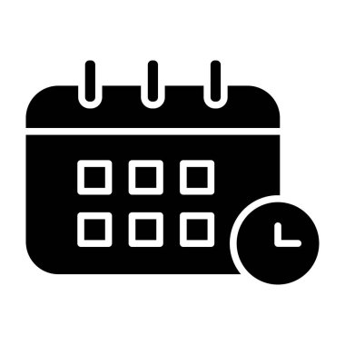 Takvim simgesi vektör illüstrasyonu