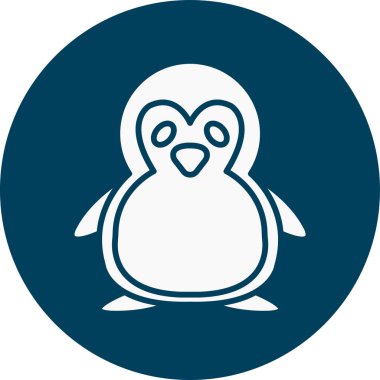 penguen vektör simge tasarımı illüstrasyonu