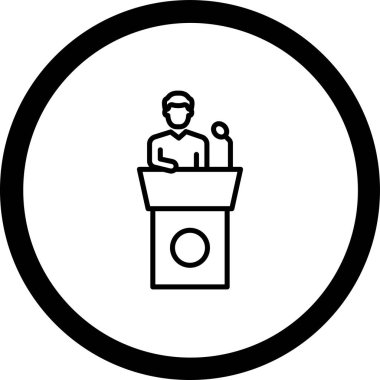 İnsan simgesinin vektör illüstrasyonu