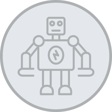 Robot simgesinin vektör illüstrasyonu