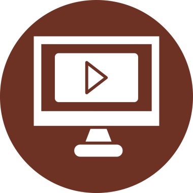 video vektör simgesi modern basit tasarım