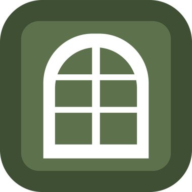 pencere web simgesi, vektör illüstrasyonu