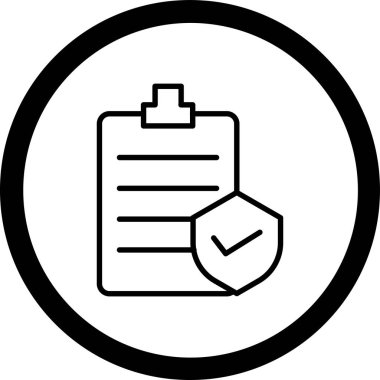 Kişisel proje için kontrol listesi vektör simgesi modern basit vektör çizimi