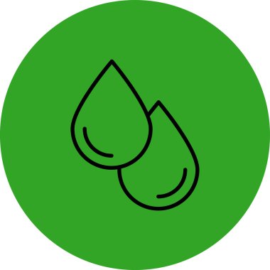 su damlası ikon vektör illüstrasyonu