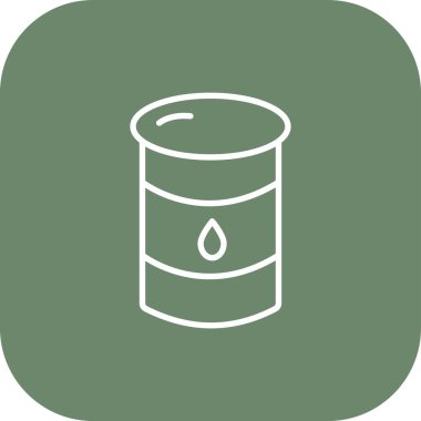 Petrol varil düz simgesi