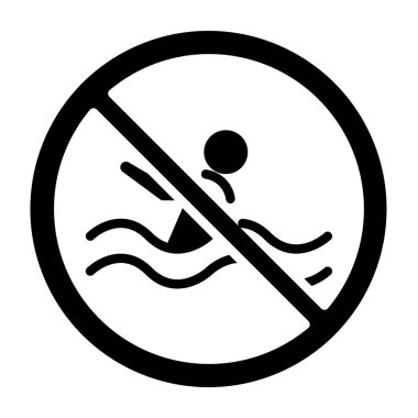 yüzme havuzu vektör simgesi