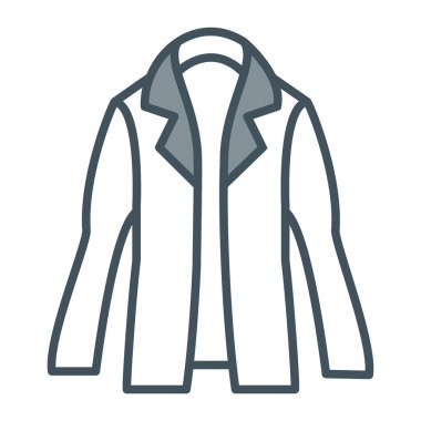 Kolayca değiştirebilen veya düzenleyebilen ceket vektör simgesi