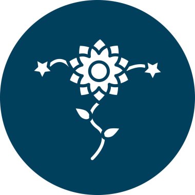 çiçek simgesi vektör illüstrasyonu