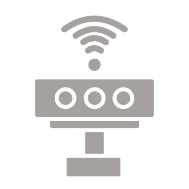 Kablosuz yönlendirici. Web simgesi basit illüstrasyon