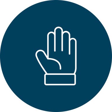 El simgesinin vektör illüstrasyonu