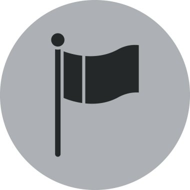 bayrak web simgesi basit illüstrasyon