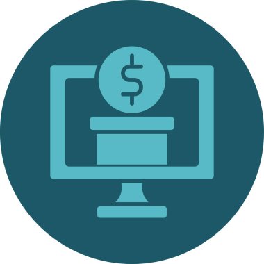 izleyici ikon vektör illüstrasyonu