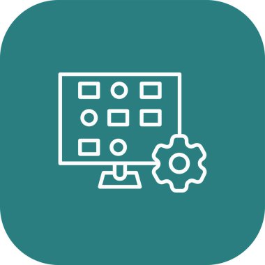 web simgesi, ayar vektör illüstrasyon