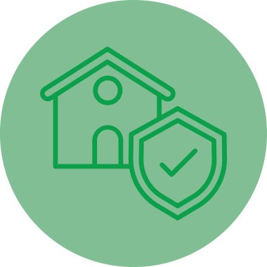 Ev simgesi, vektör illüstrasyonu