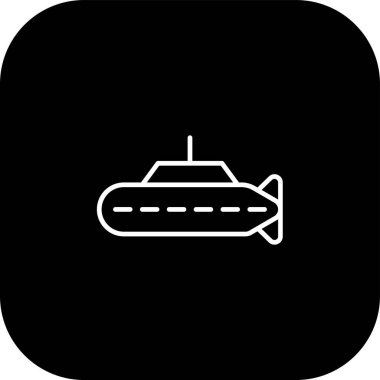 Denizaltı simge vektör çizim