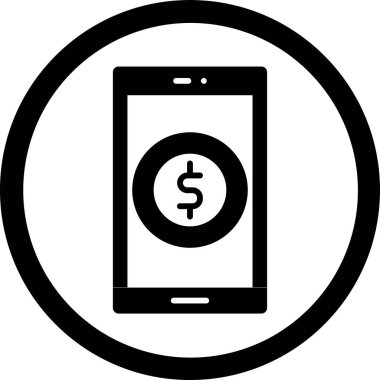 Dolar vektör sembolü düz simge