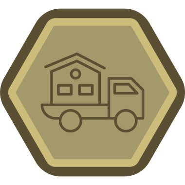 - Araba. Web simgesi basit illüstrasyon