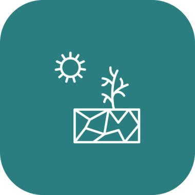 Vektör illüstrasyonu, bitki simgesi