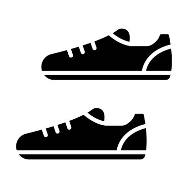 spor ayakkabı ikonu vektörü beyaz arkaplanda izole edildi, ayakkabı işareti