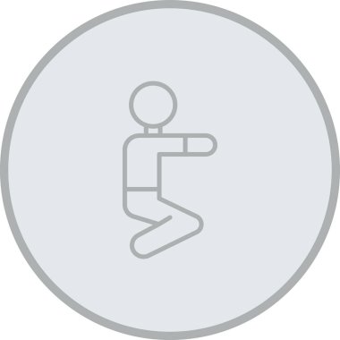 Yerde oturan insan figürü, simge