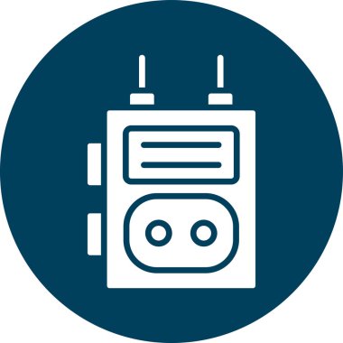 radyo ikonu. Basit tasarım