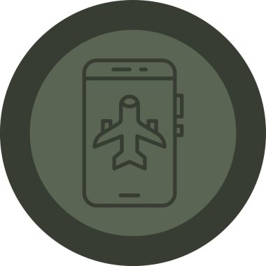 uçuş simgesi, vektör illüstrasyonu