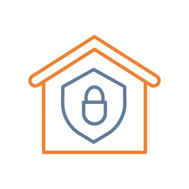 Modern ev simgesinin vektör illüstrasyonu