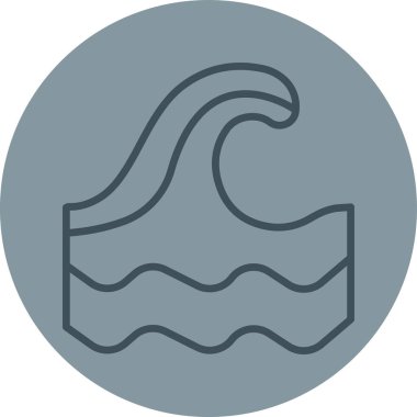 Projeniz için vektör dalga simgesi