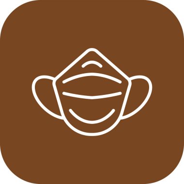 kahve fincanı simgesi, ana hatlı vektör çizimi