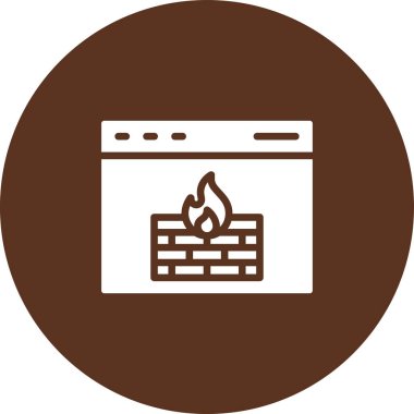 Ateş ikonu. vektör illüstrasyonu