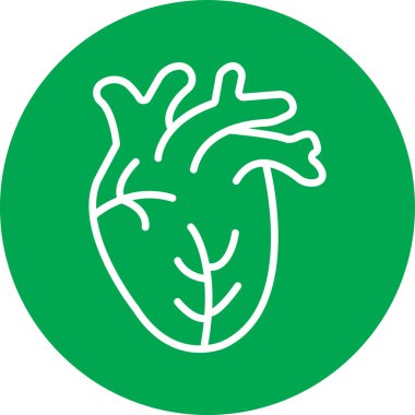 Bir kalp simgesinin vektör illüstrasyonu