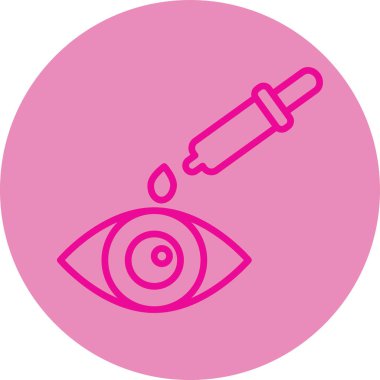 Göz simgesinin vektör illüstrasyonu