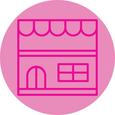 dükkan simgesi vektör illüstrasyonu