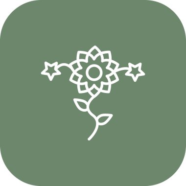 çiçek vektör simgesi