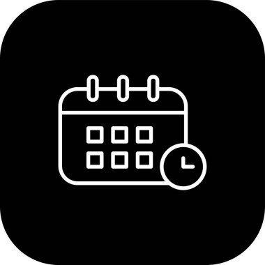 Kişisel ve ticari kullanım için vektör takvimi simgesi.