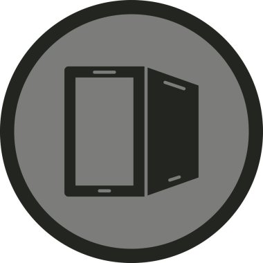 Bir akıllı telefon simgesinin vektör çizimi, bir telefon ekranı