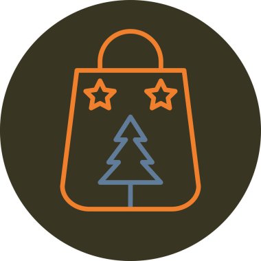 Alışveriş poşeti simgesi, vektör illüstrasyonu