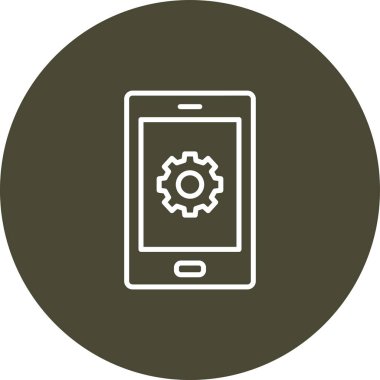 vektör telefon ayarları simgesi