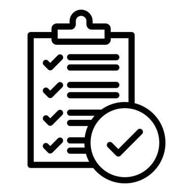 Liste simgesi. Beyaz arkaplanda izole edilmiş web tasarımı için özet kontrol listesi vektör simgesi